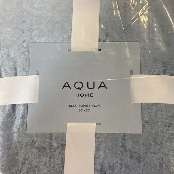 Aqua 50 X 70 VELVET OMBRE. - Picture 2 of 3